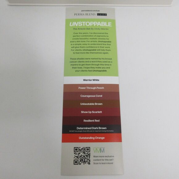 Perma Blend Luxe Unstoppable Areola Set Vicky Martin Pigments Ink 8 x 0.5OZ/15ML - Picture 7 of 8